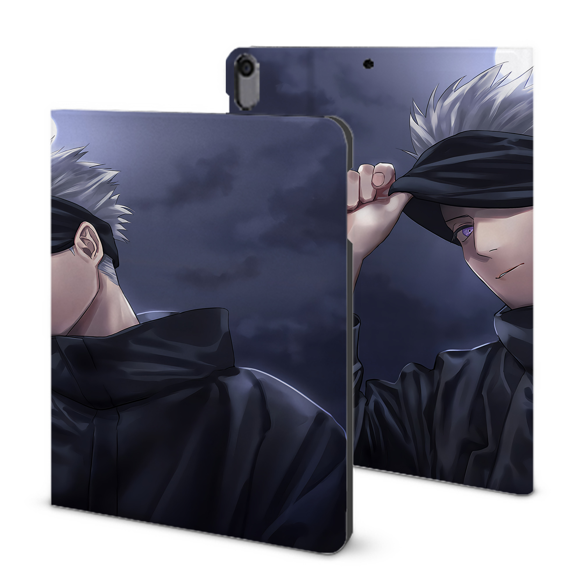 （画像用） 呪術廻戦 Jujutsu Kaisen IPad ケース ブック型 PUレザー TPU 耐衝撃 軽量 薄型 ペン収納なし 全面保護 IPad 各モデル対応